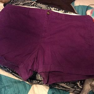 Purple shorts
